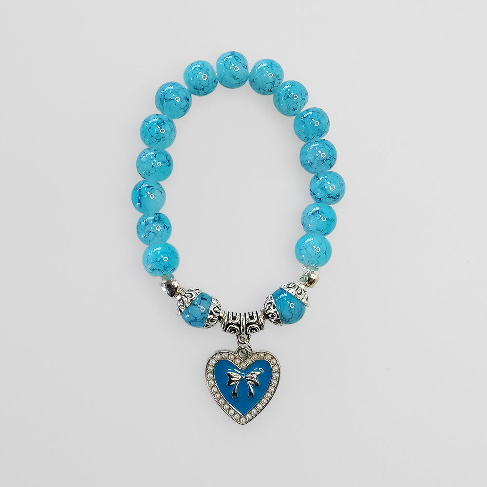 Faux Crystal Bracelet - Blue