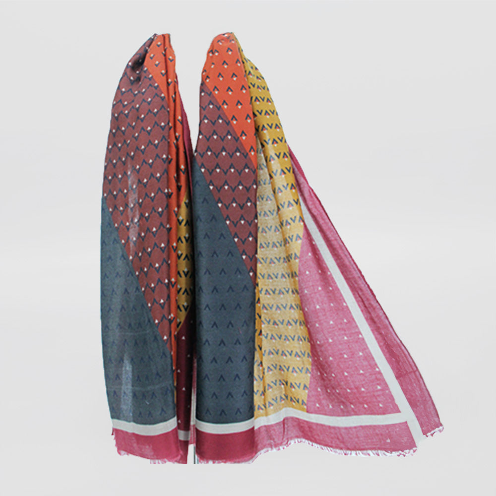 Bordered Arrowhead Scarves