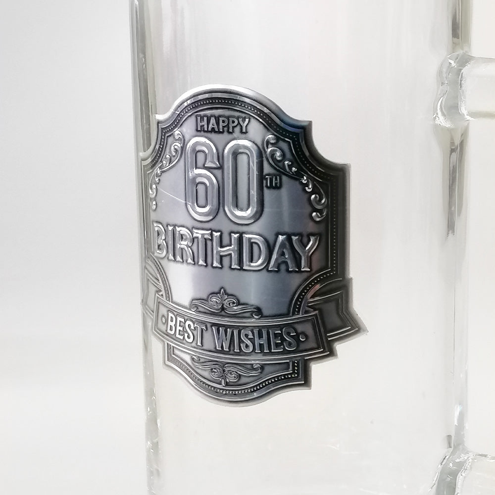 Badged 60th Birthday Stein