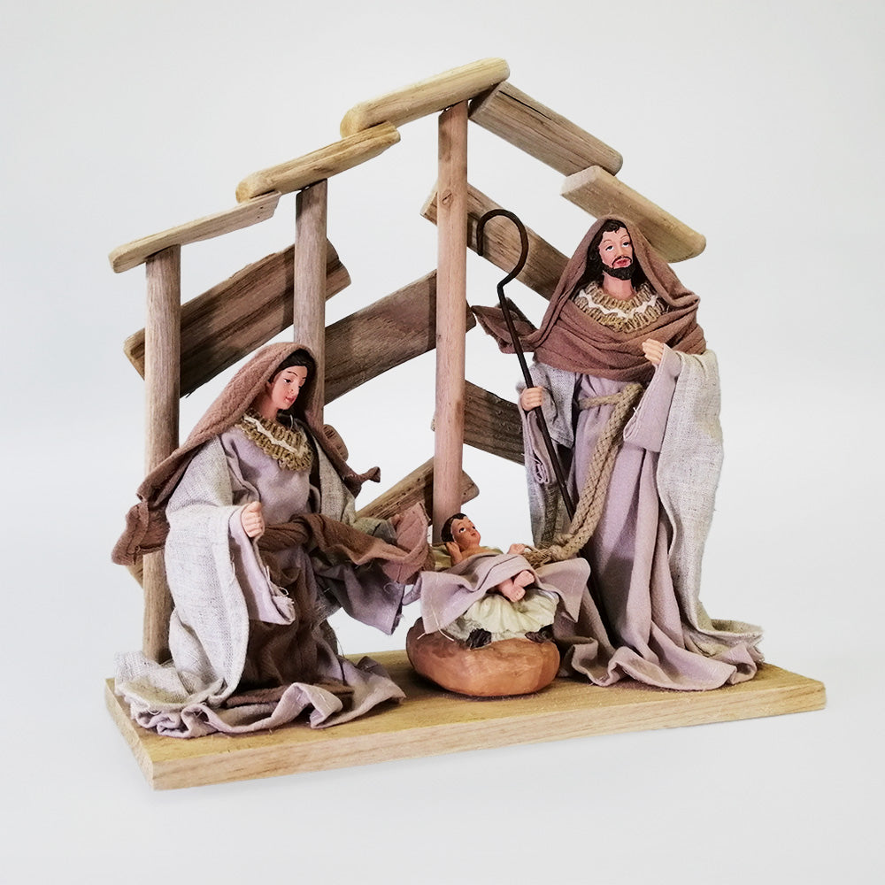 Nativity Scene - 3PC Rustic