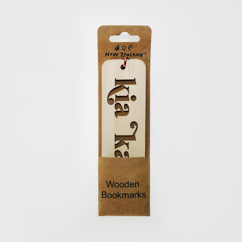 Wooden 'Kia Kaha' Bookmark