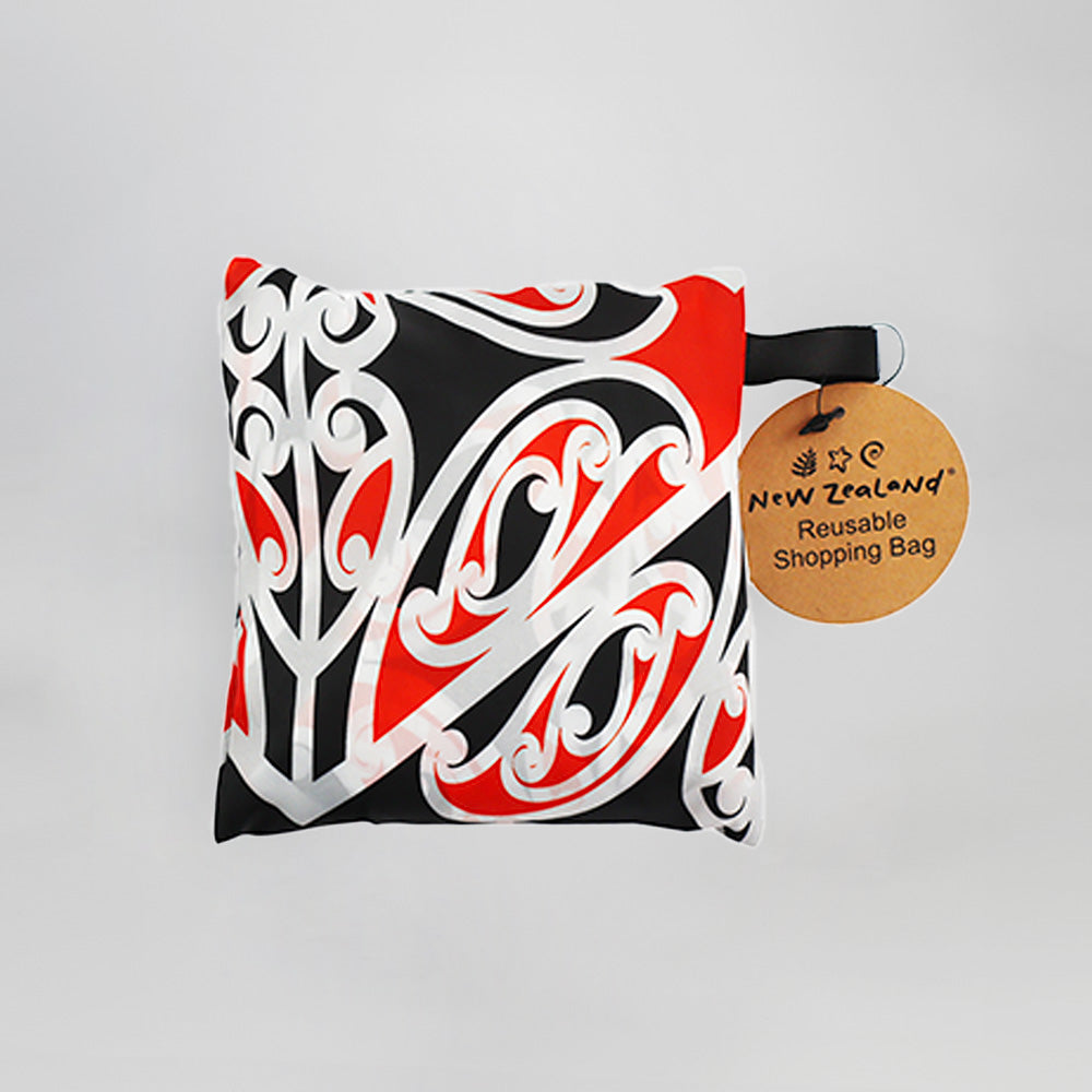 Foldable Shopping Bag - Maori Design