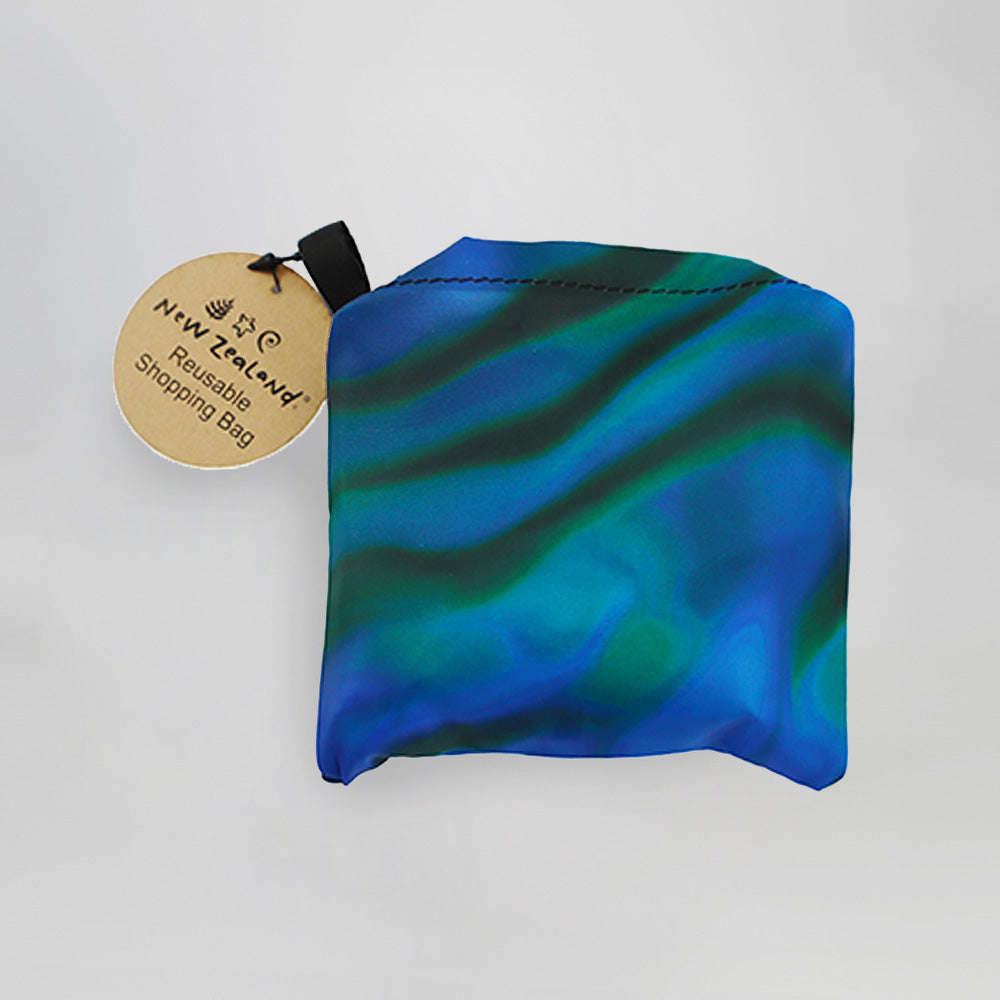 Foldable Shopping Bag - Paua Design