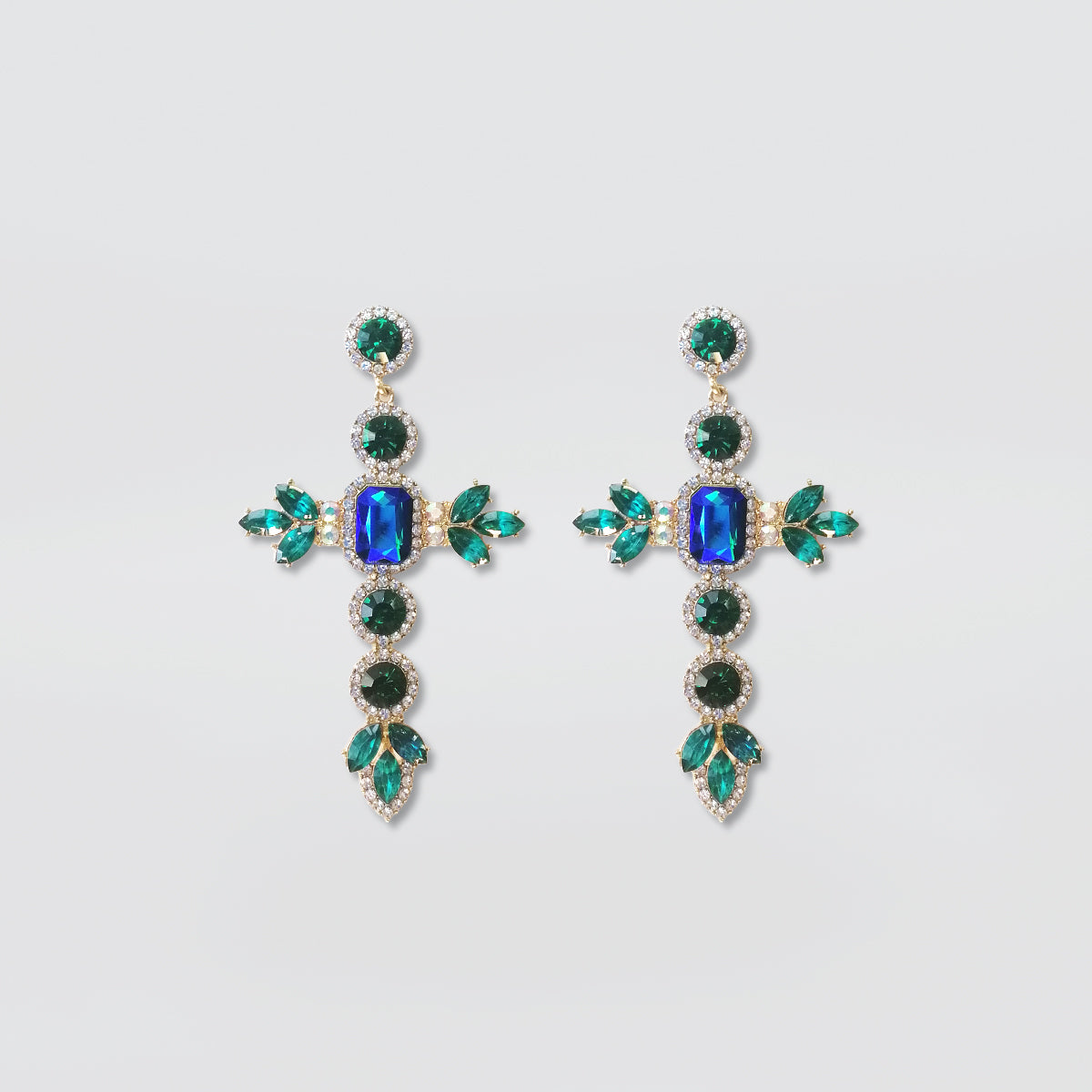 Bedazzel 'Crystal Cross' Earrings