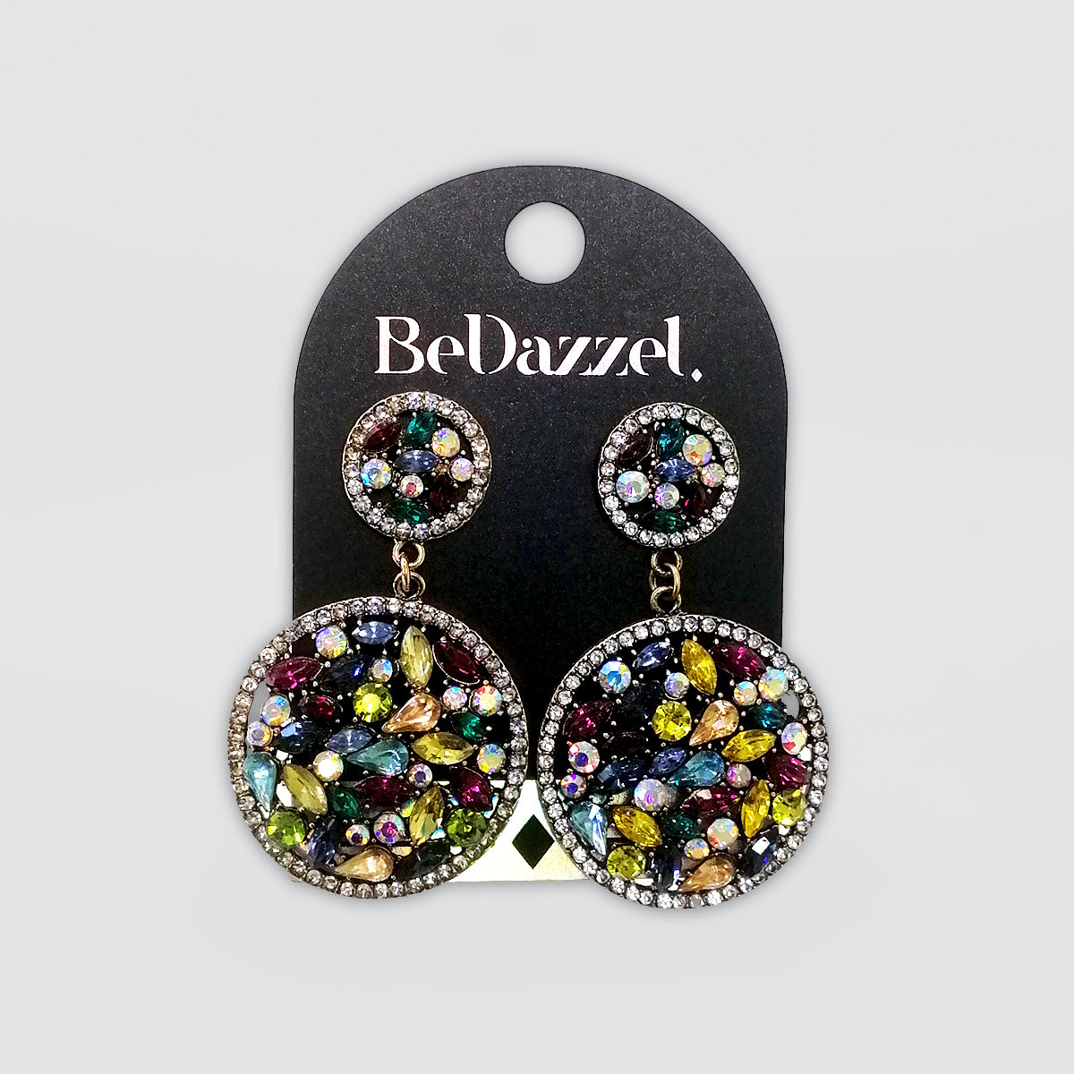 Bedazzel 'Two Hoop Diamante' Earrings