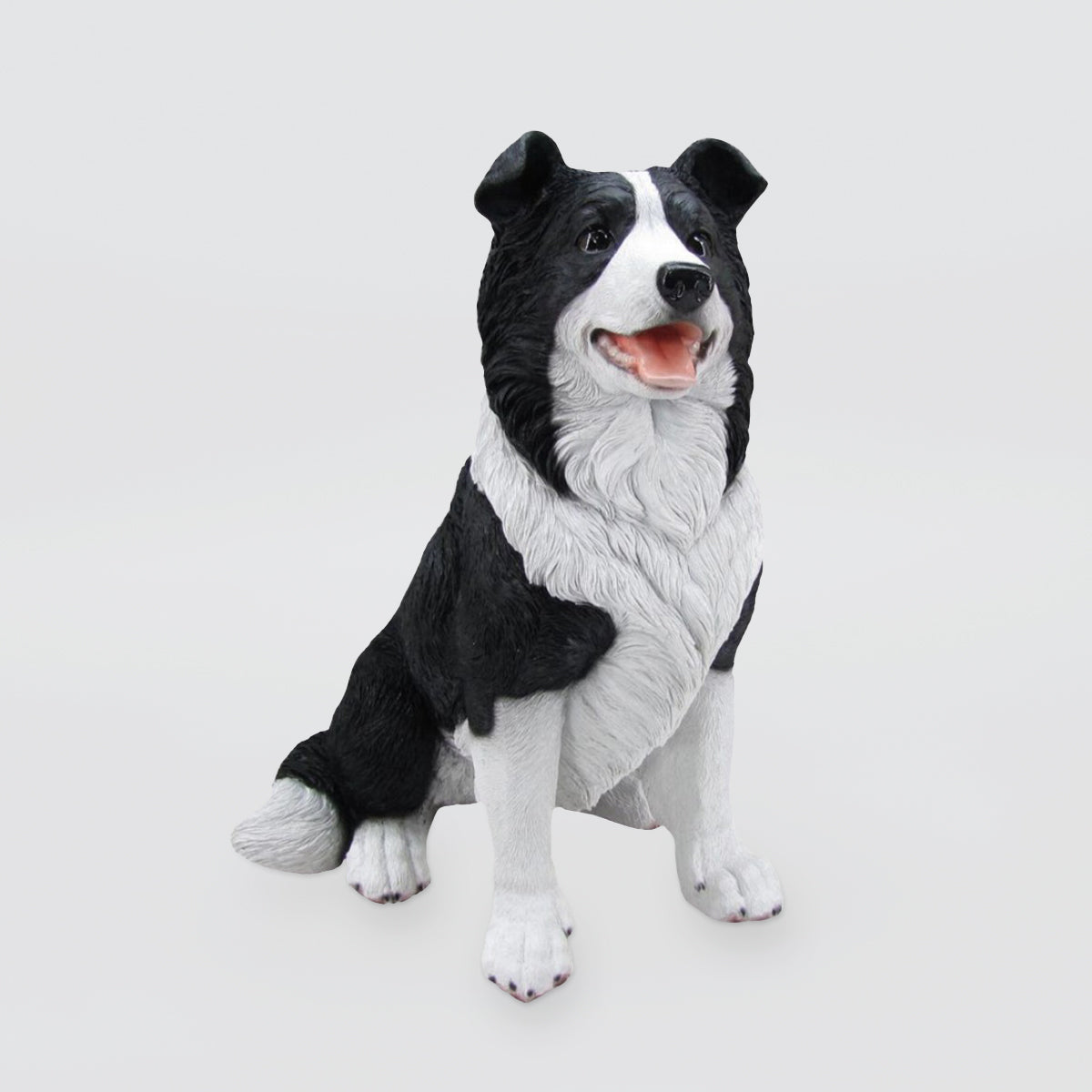 Border Collie Statue - Resin Decor
