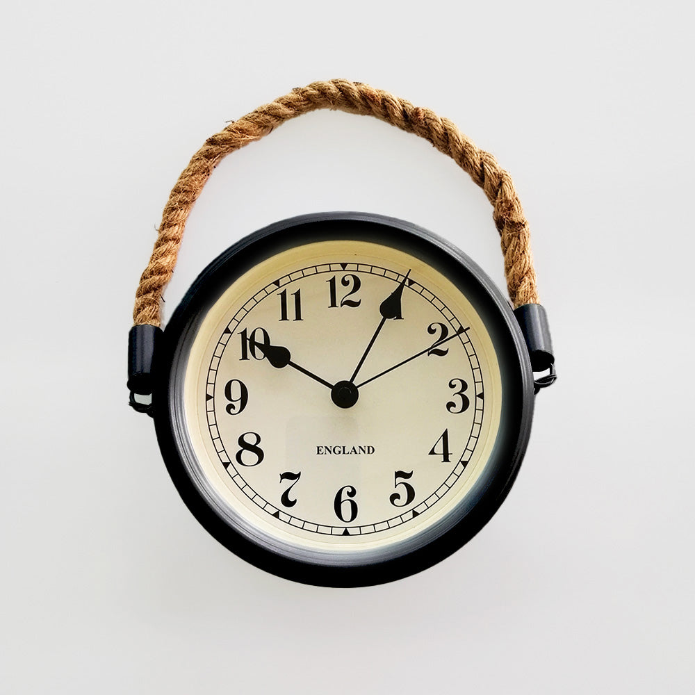 Coloured Rope Clocks - 20cm