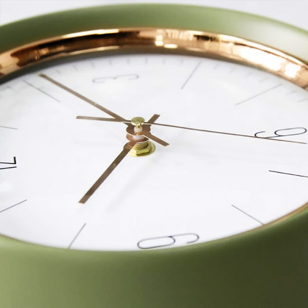 Green Clock W/ Rose Gold Ring - 20cm