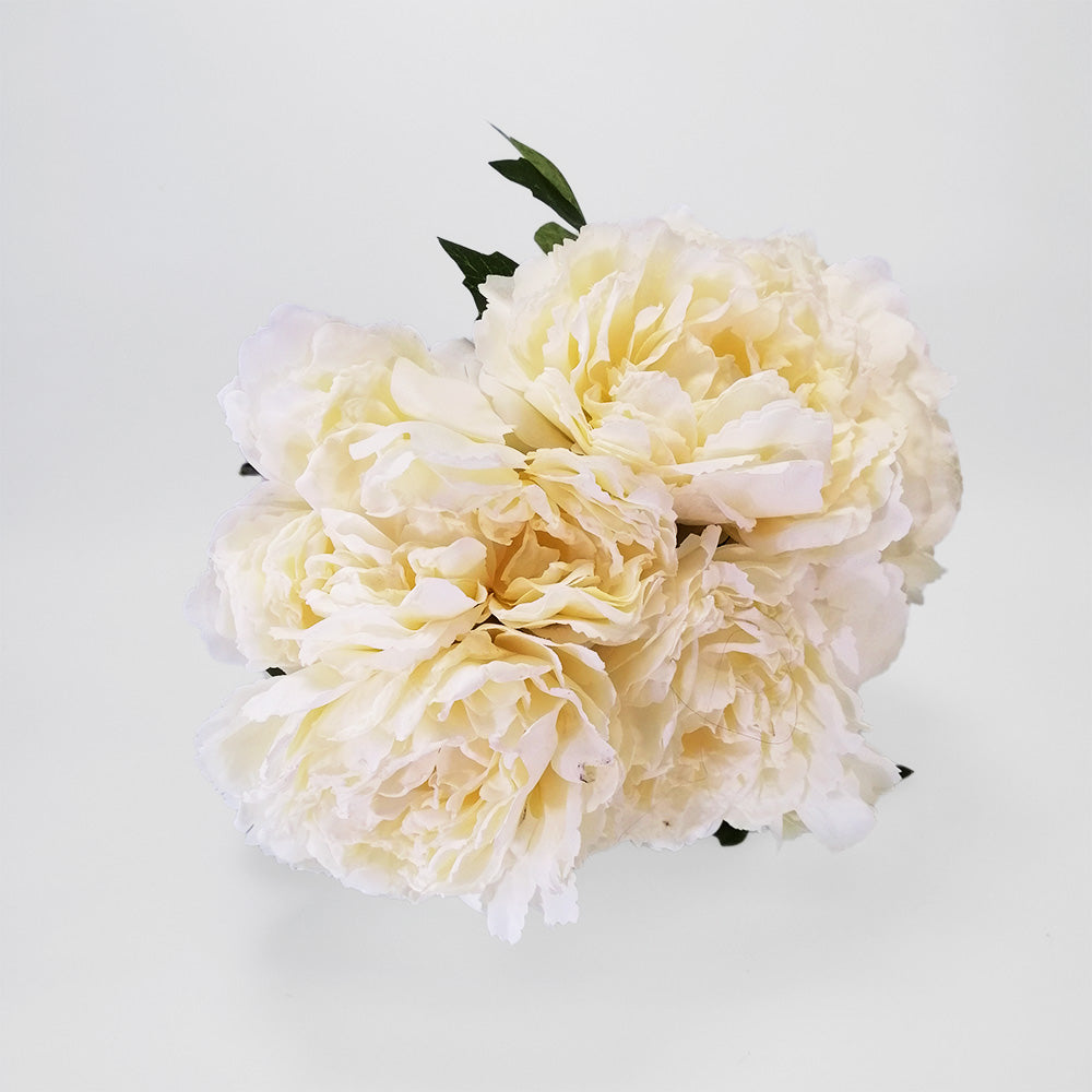 Peony Bunch White - 28cm