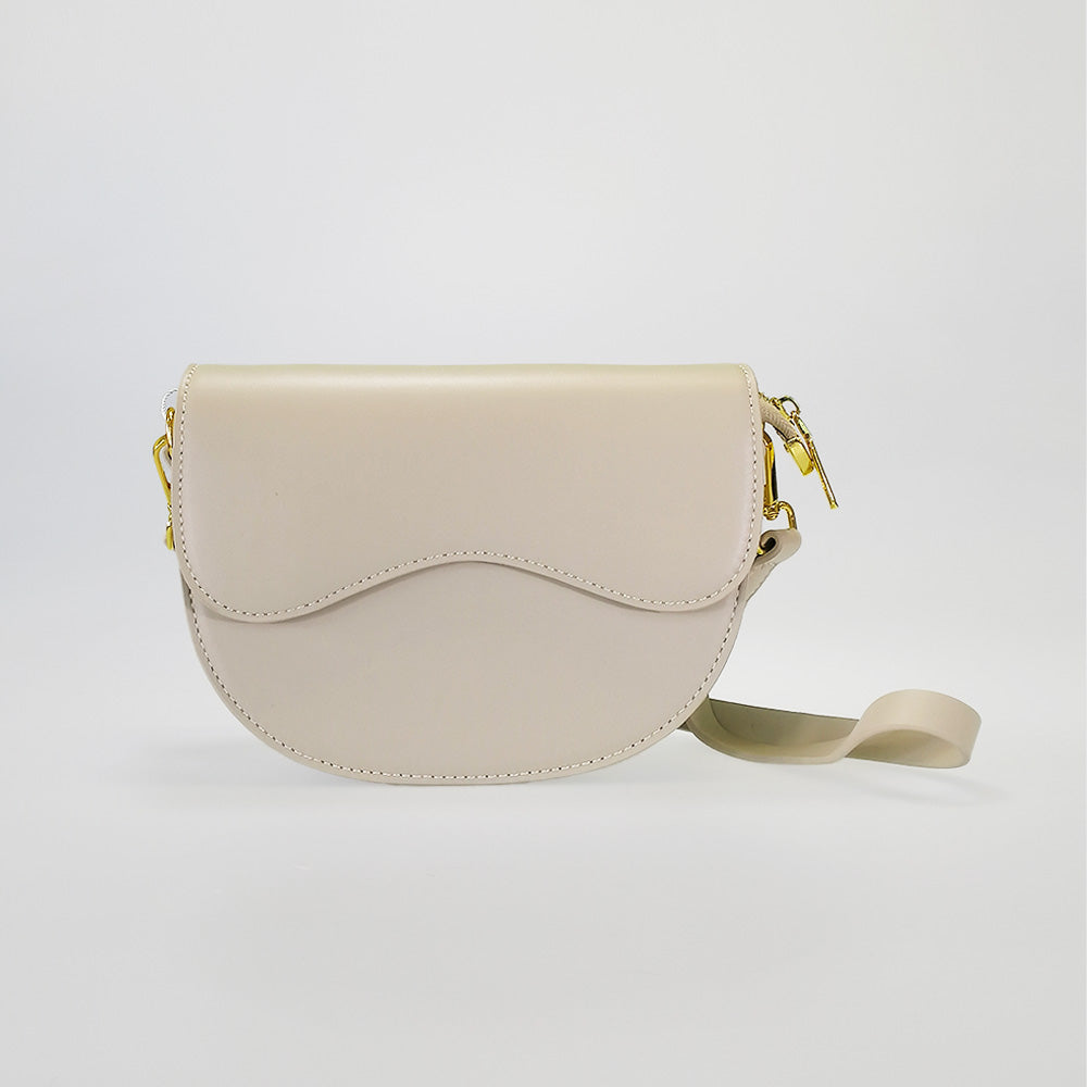 Curved Flap Shoulder Purses