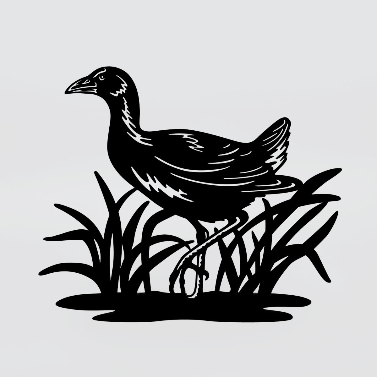 Metal Wall Art - 'Pukeko'