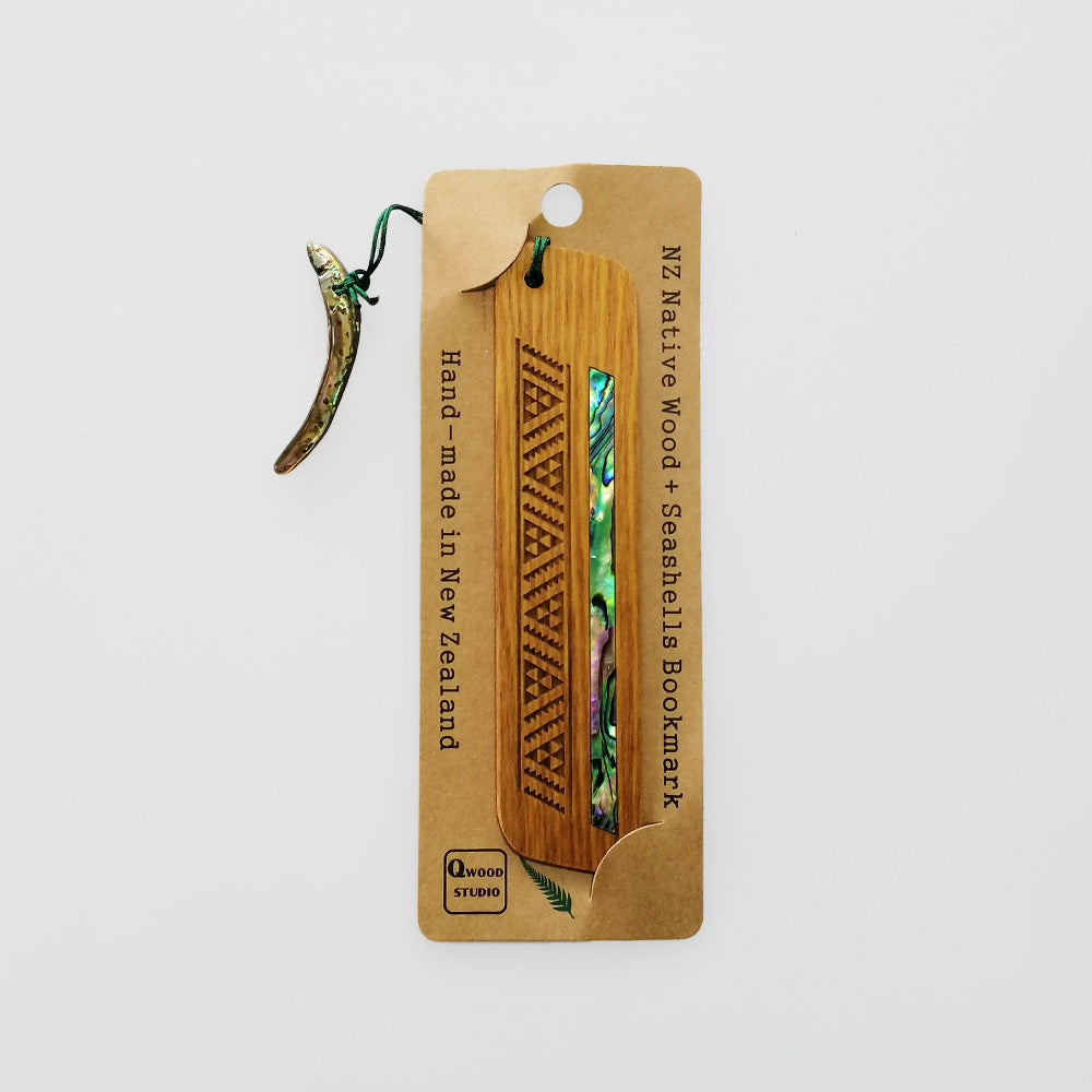 Niho Taniwha' Native Wood Bookmark