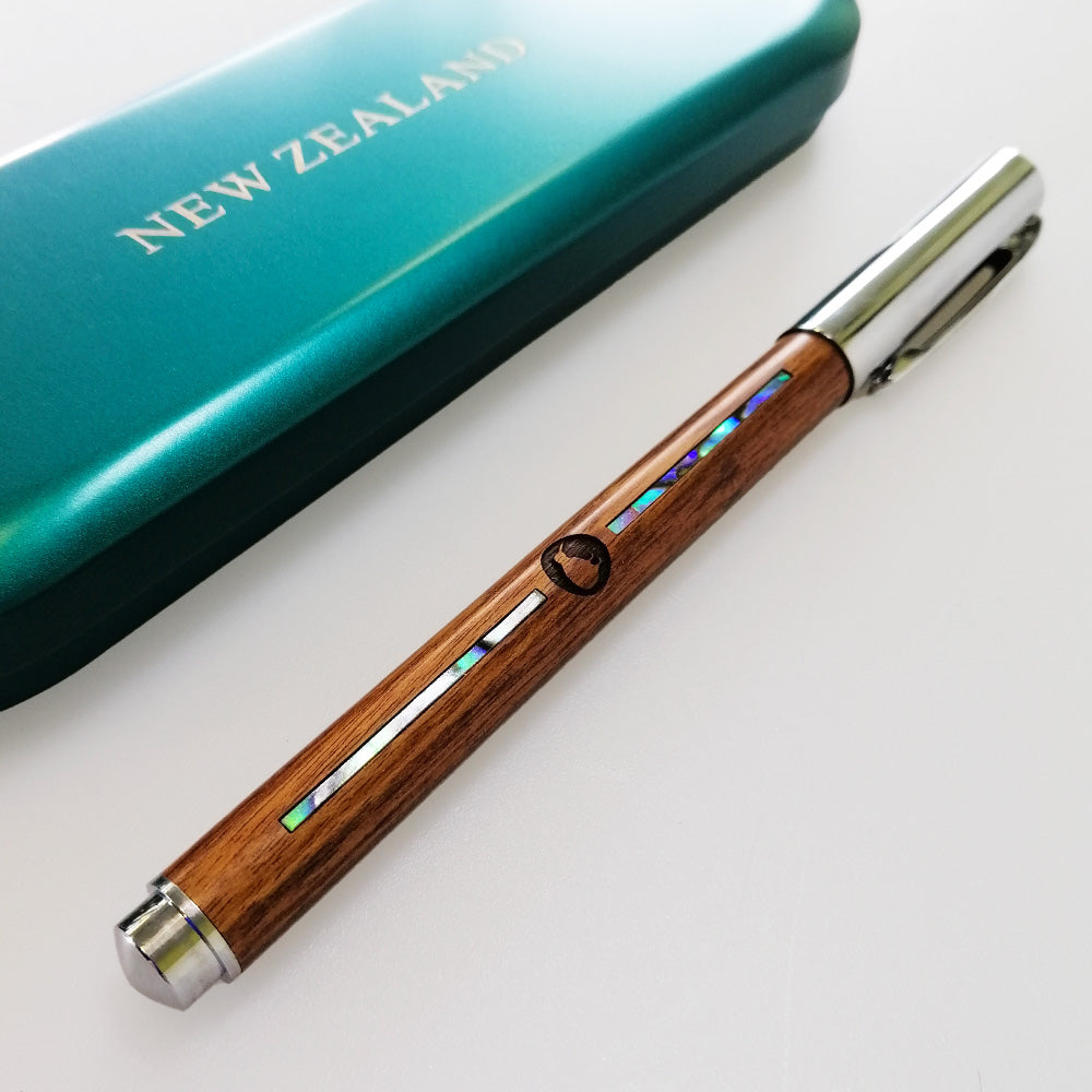 Wood & Paua NZ Pen