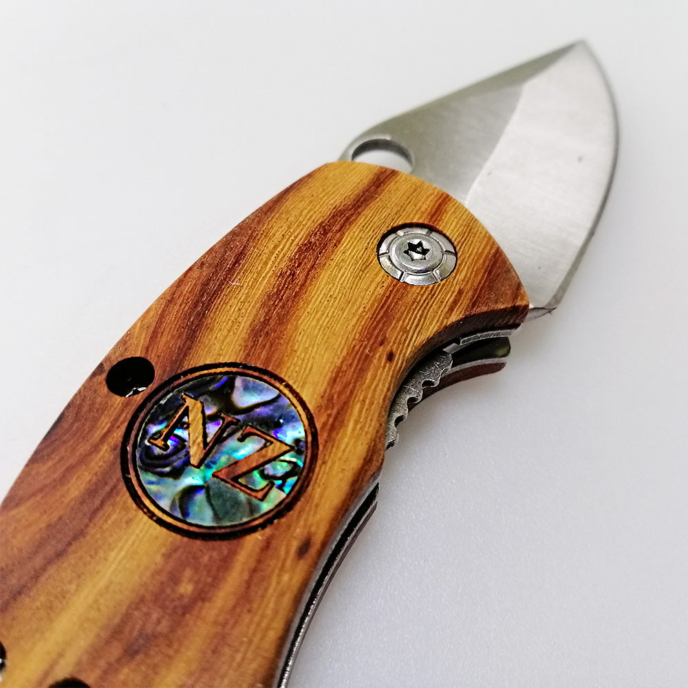 Wood & Paua NZ Pocket Knife