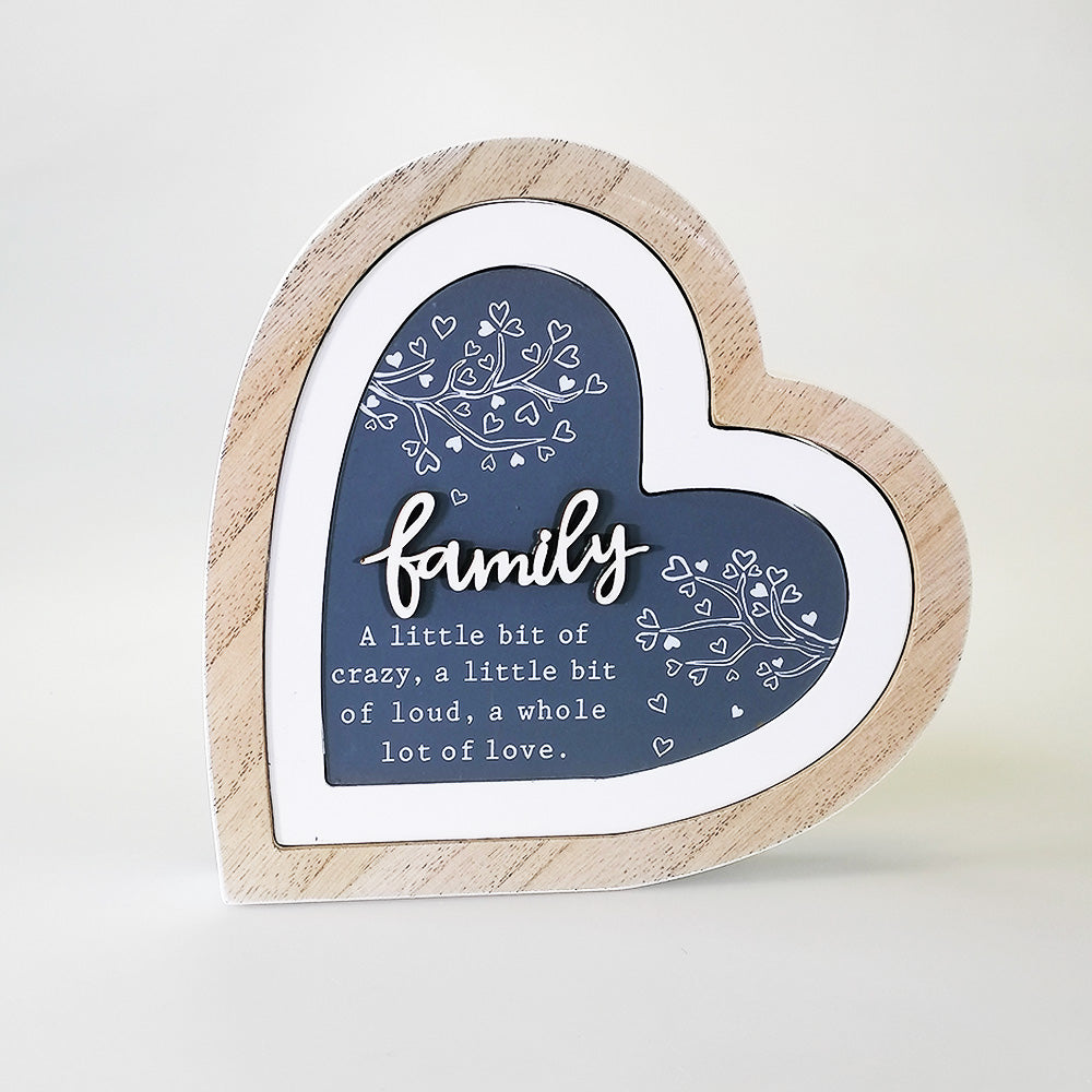 Family' Heart Plaque