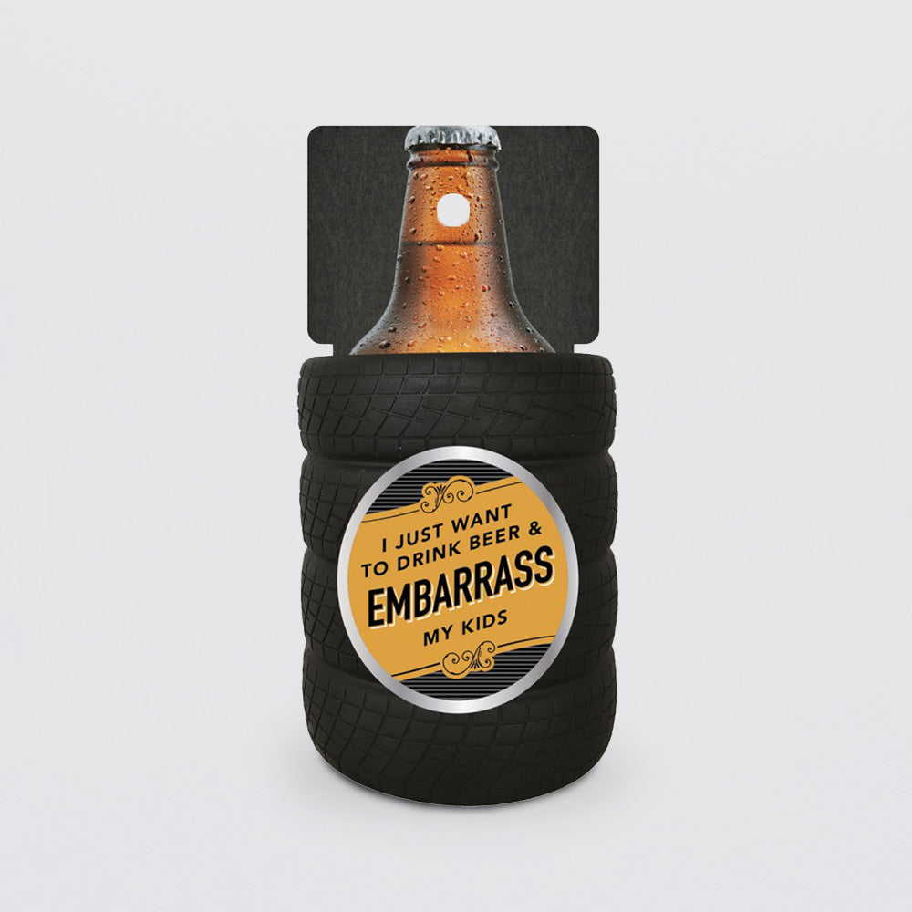 'Embarrass My Kids' Beer Holder