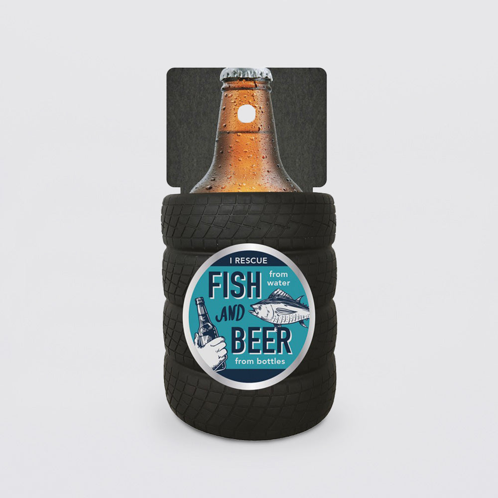 Fish & Beer' Beer Holder