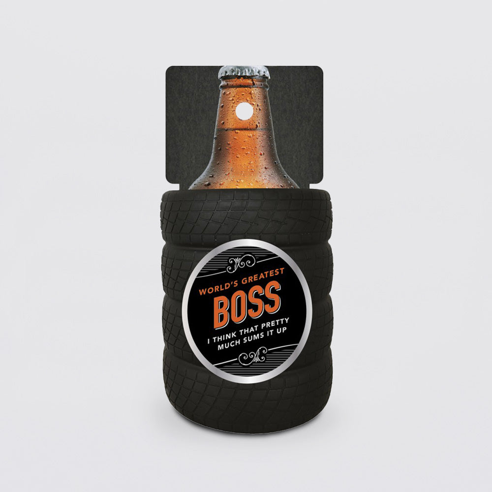 World's Greatest Boss' Beer Holder