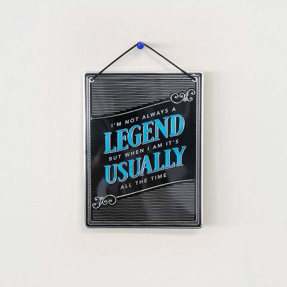 Legend' Metal Man Cave Sign