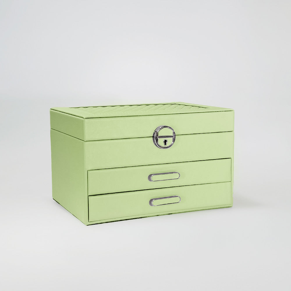 Three Tier Jewellery Boxes With Quilt Tops