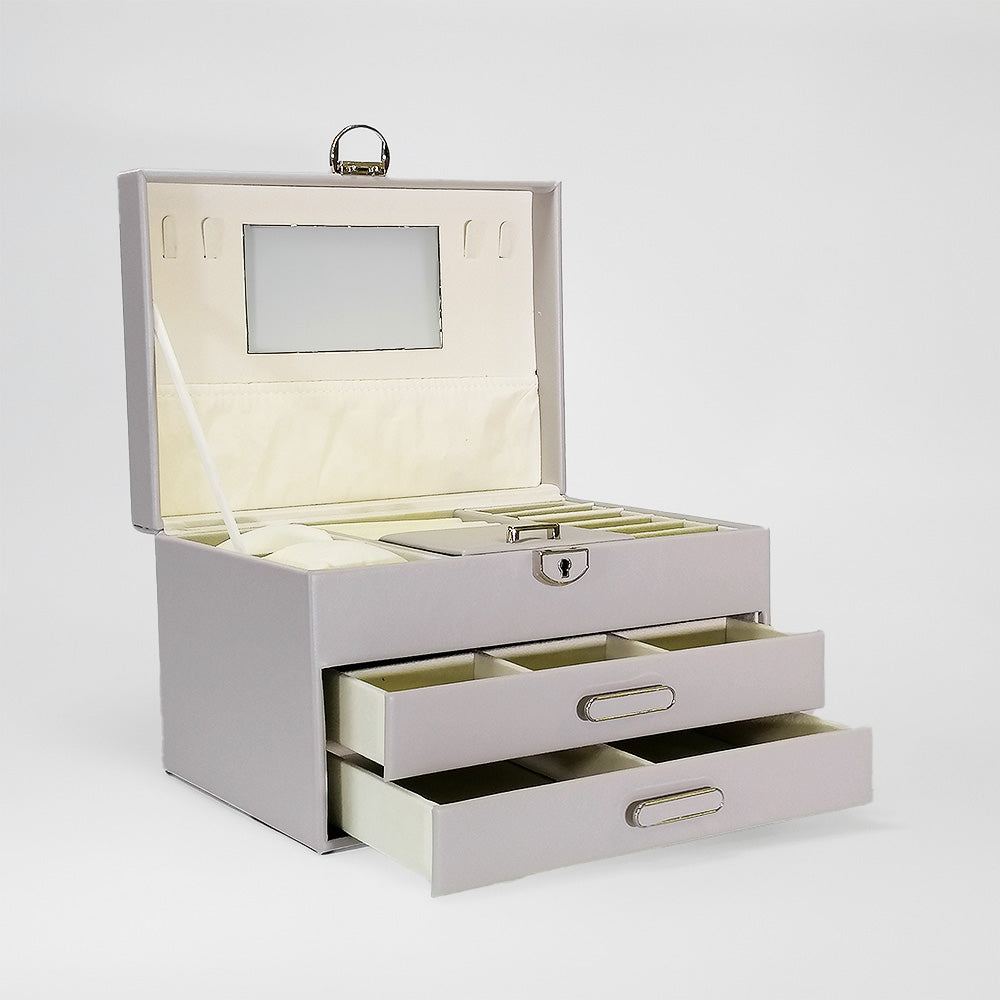 Three Tier Jewellery Boxes With Quilt Tops