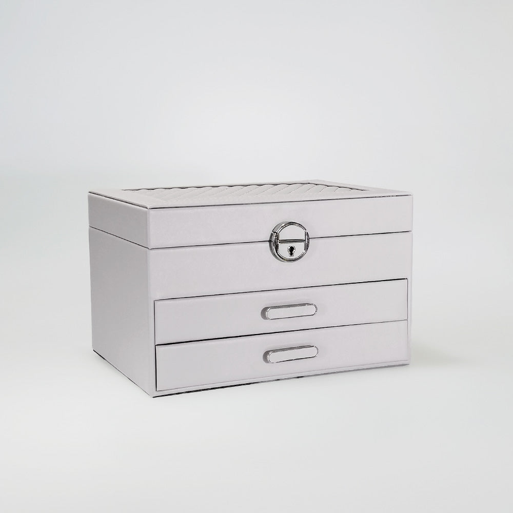 Three Tier Jewellery Boxes With Quilt Tops
