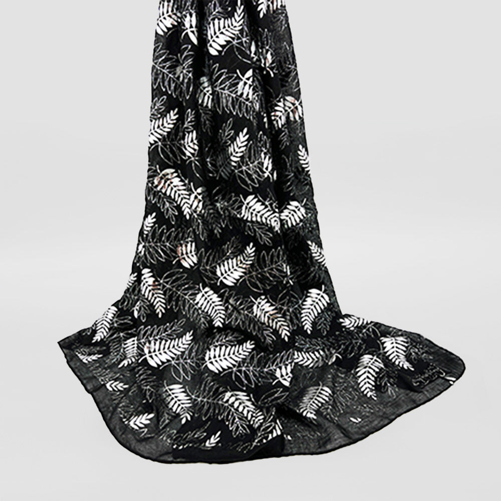 Scarves - 'Silver Fern Foil'