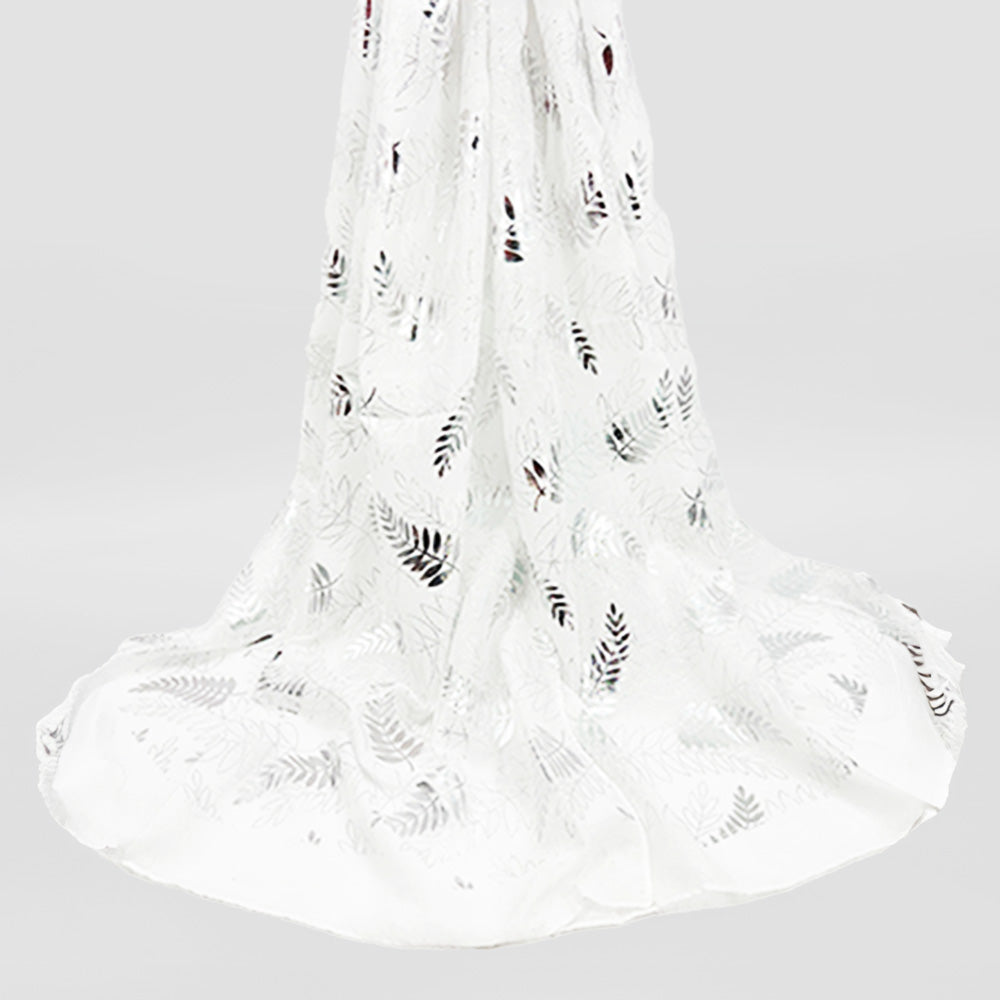 Scarves - 'Silver Fern Foil'