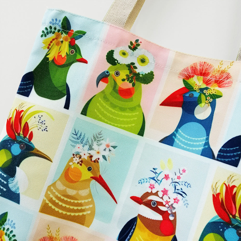 'Kiwiana Fun Birds' Tote Bag