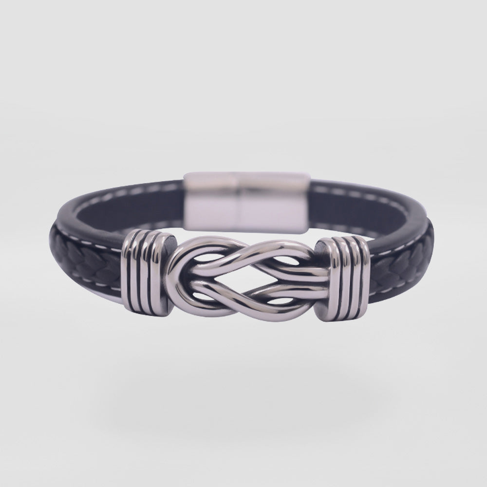 Interlock Leather Bracelet