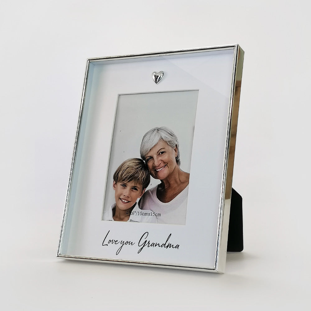 Silver frame W/ Heart - Grandma