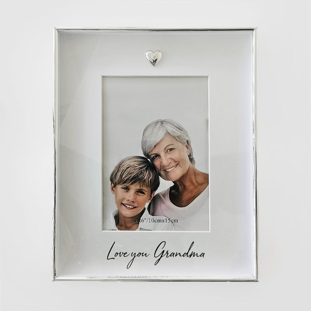 Silver frame W/ Heart - Grandma