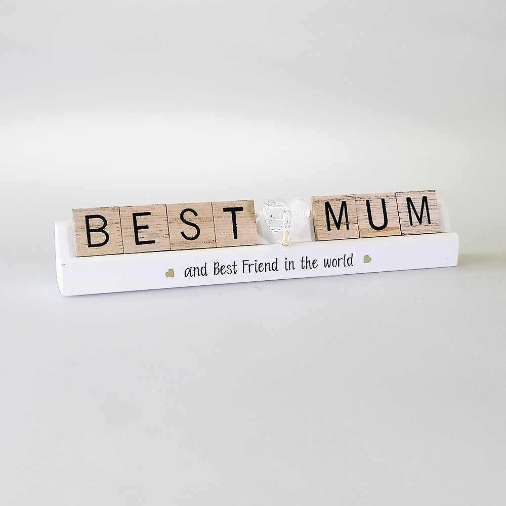 'Best Mum' Scrabble Words - Decor