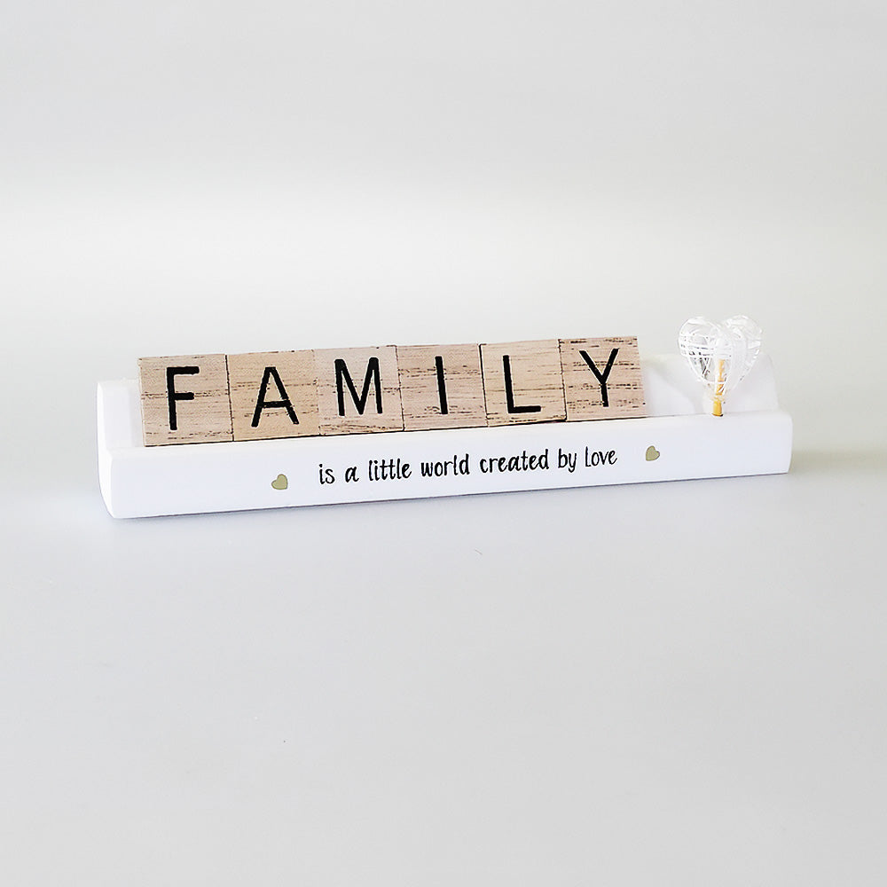 'Family' Scrabble Words - Decor