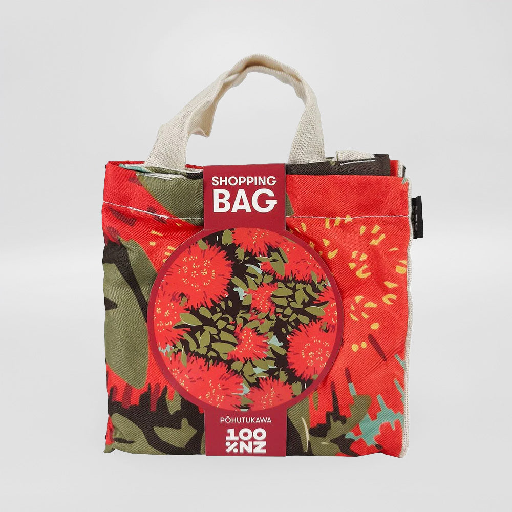 Vintage Pohutukawa Shopping Bag