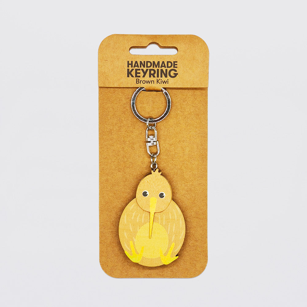 NZ Brown Kiwi Keyring