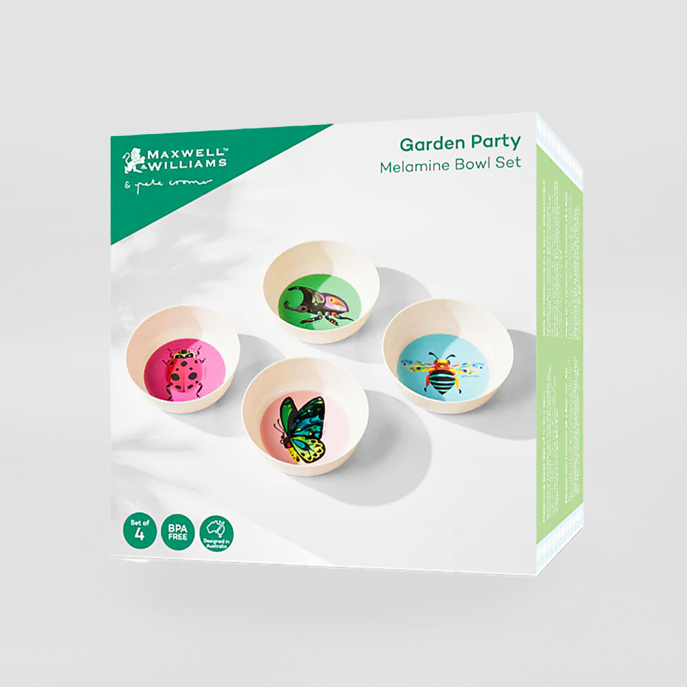 Garden Party - Melamine Bowls Set/4