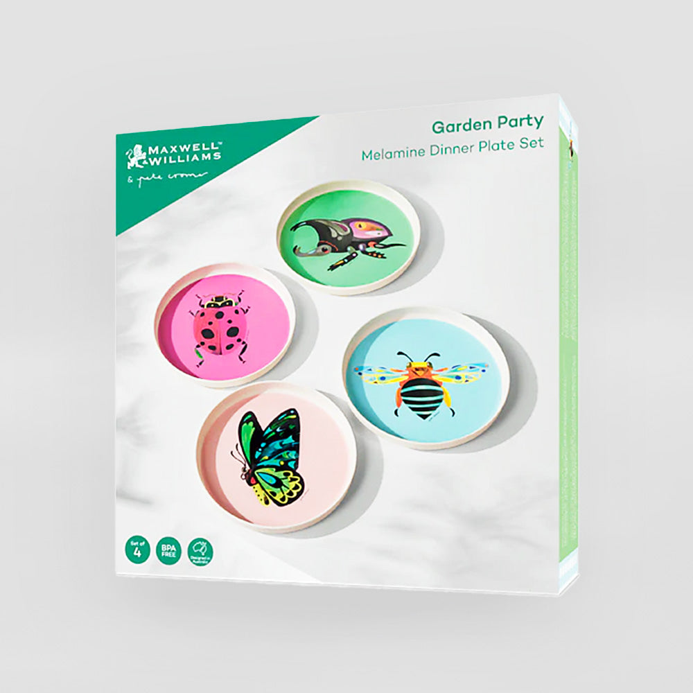 Garden Party - Melamine Plates Set/4