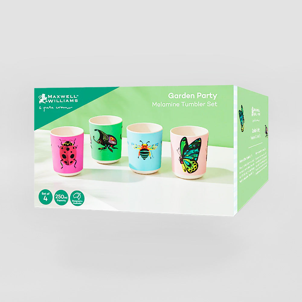 Garden Party - Melamine Tumblers Set/4