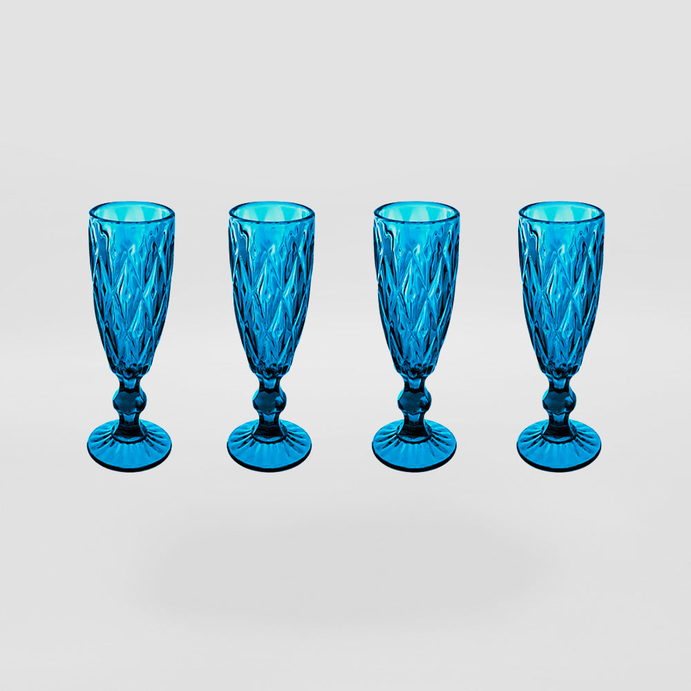 Casa Domani - Champagne Flute Glasses 4pc