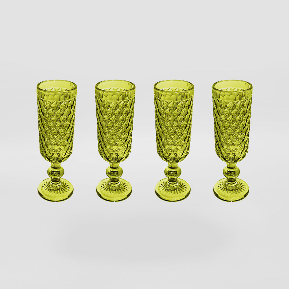 Casa Domani - Champagne Flute Glasses 4pc