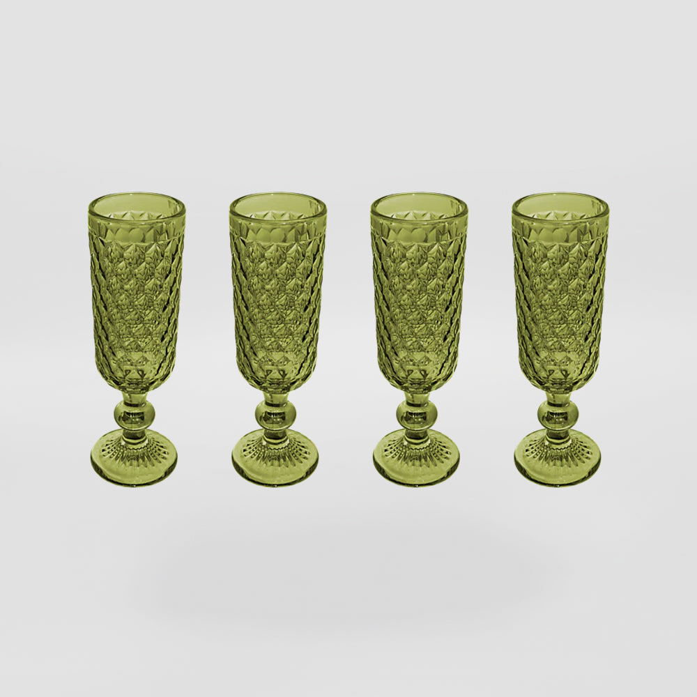 Casa Domani - Champagne Flute Glasses 4pc