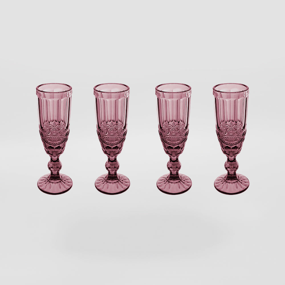 Casa Domani - Champagne Flute Glasses 4pc