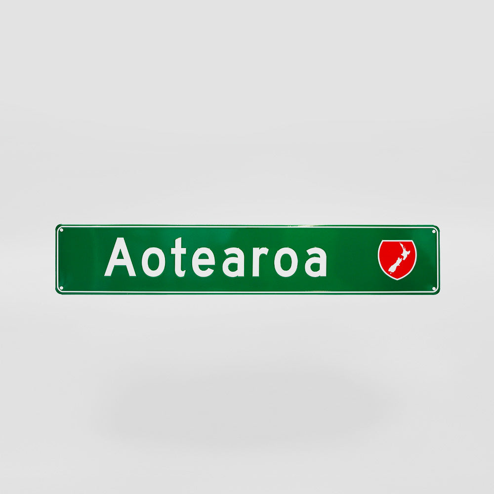 Road Trip Metal Sign - 'Aotearoa'