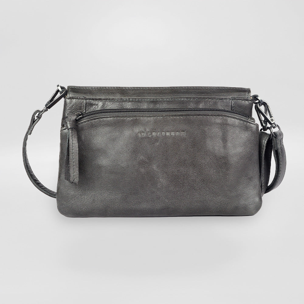 In Leatherz - Leather 'Ridged Flap' Purse