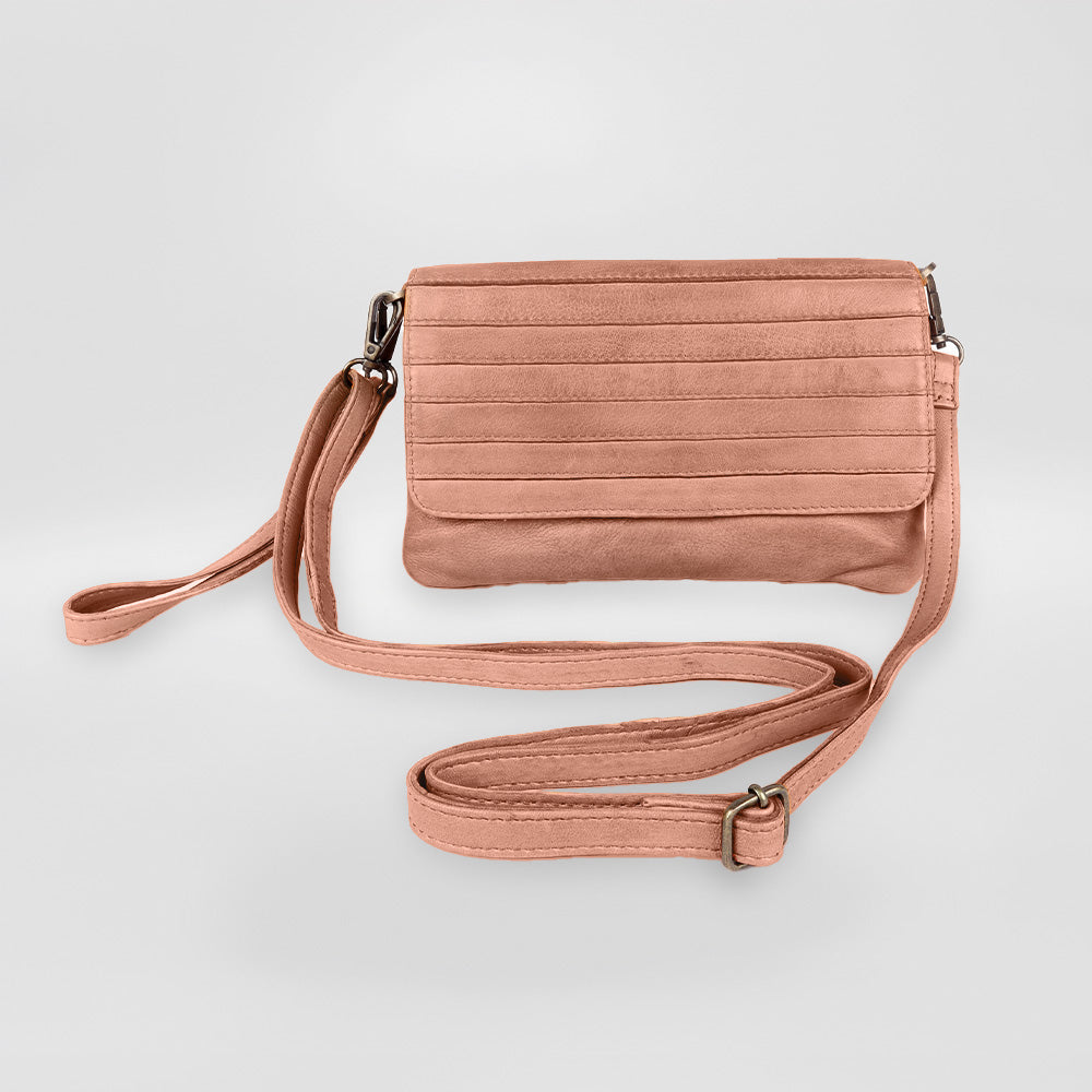 In Leatherz - Leather 'Ridged Flap' Purse