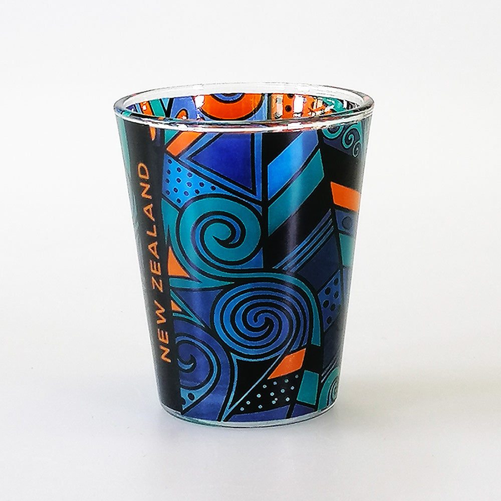 Kowhaiwhai' Kiwiana Shotglass