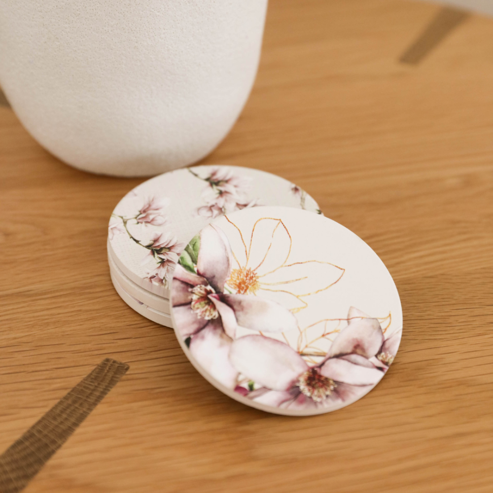 'Blossom' - Single Ceramic Coasters