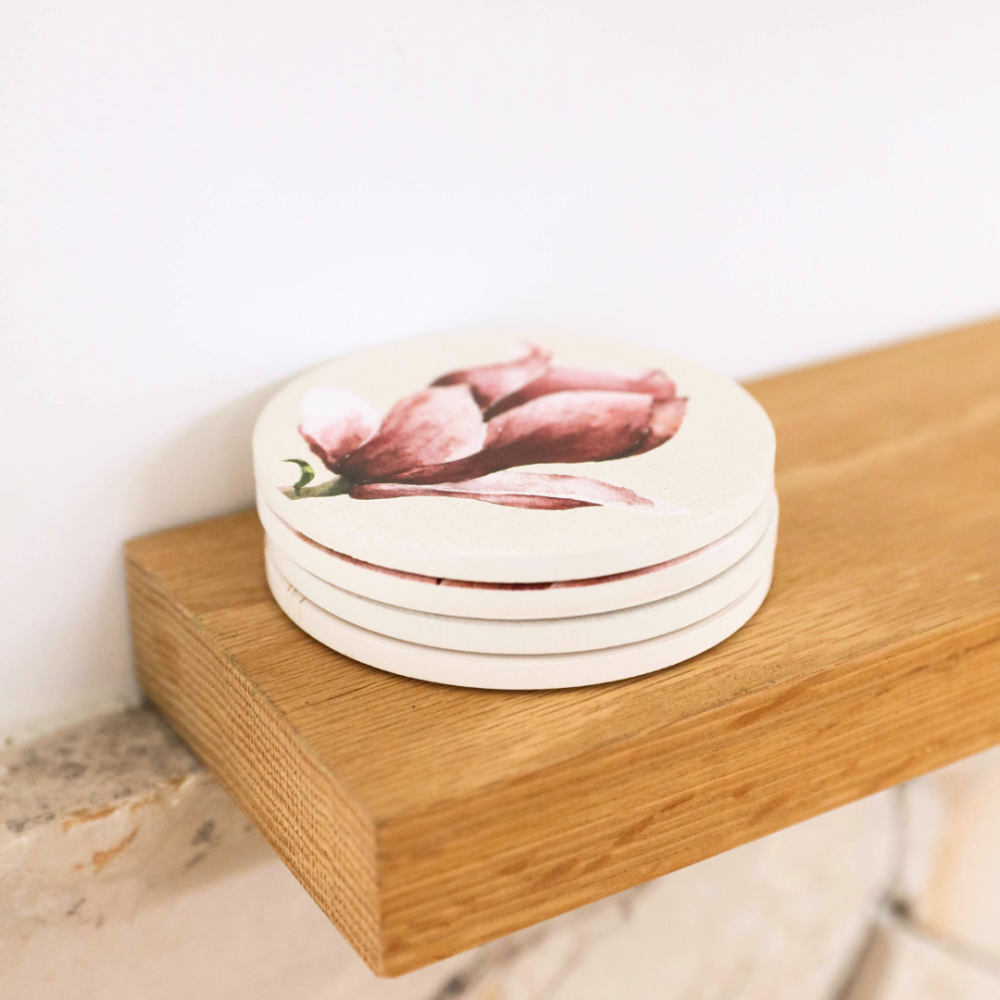 'Blossom' - Single Ceramic Coasters