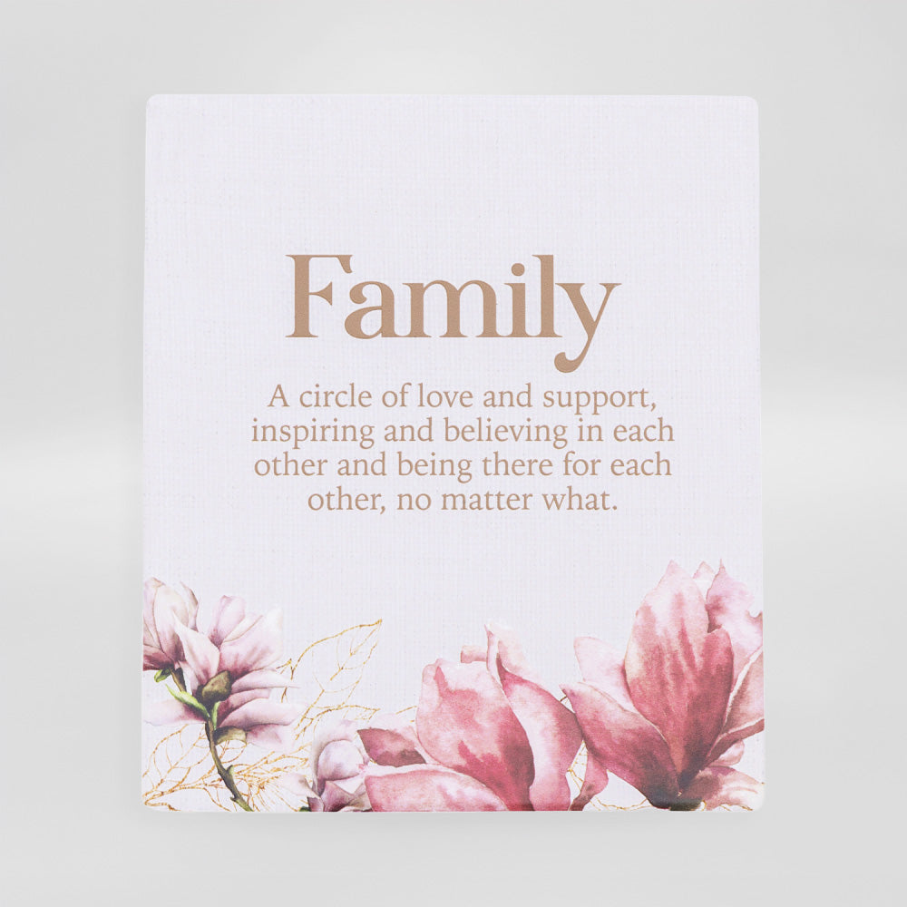 Blossom 'Family' Verse - Plaque